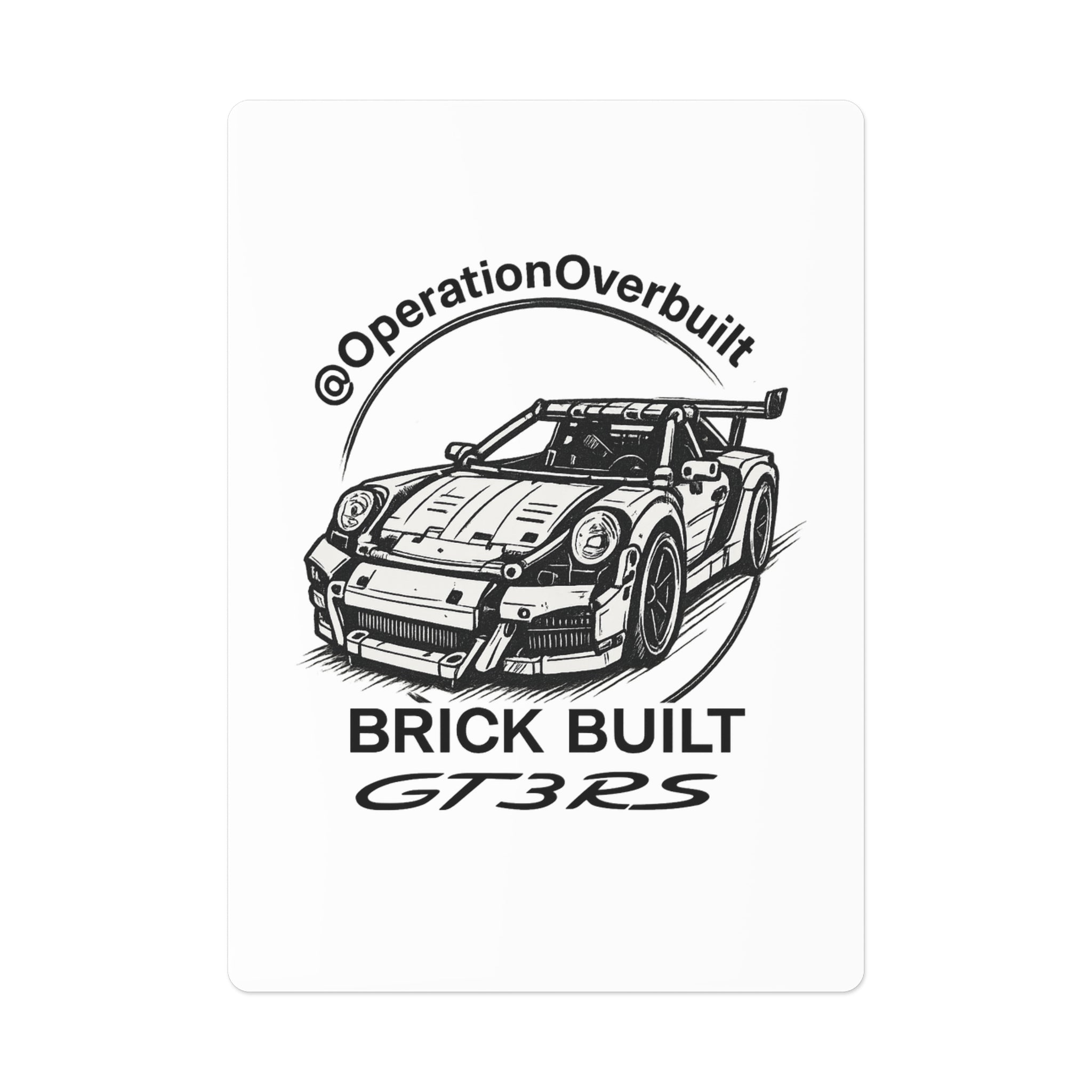Overbuilt GT3RS Player Poker Cards