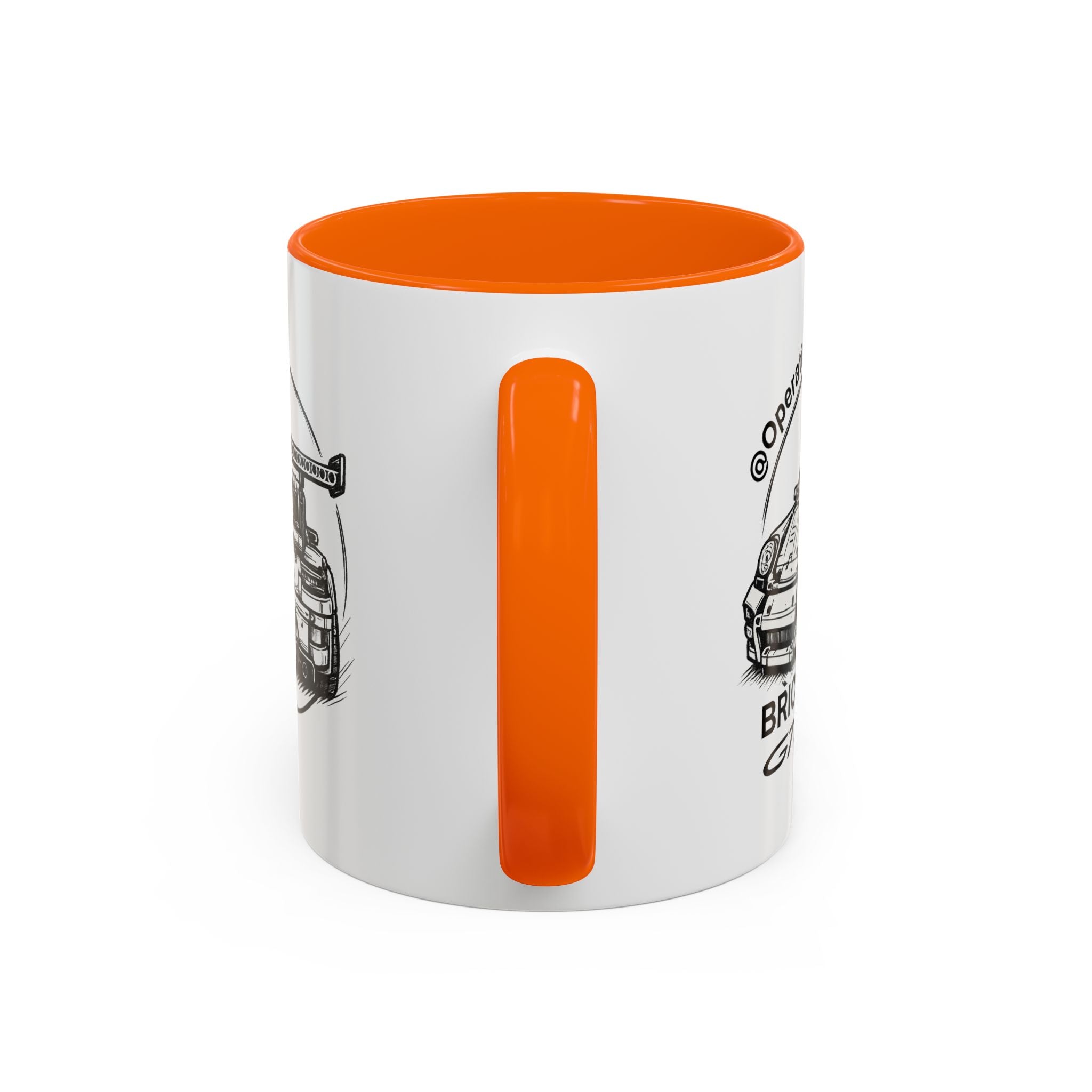 Operation Overbuilt Porsche 911 GT3 RS Car Mug — Racing Sketch Accent Coffee Cup
