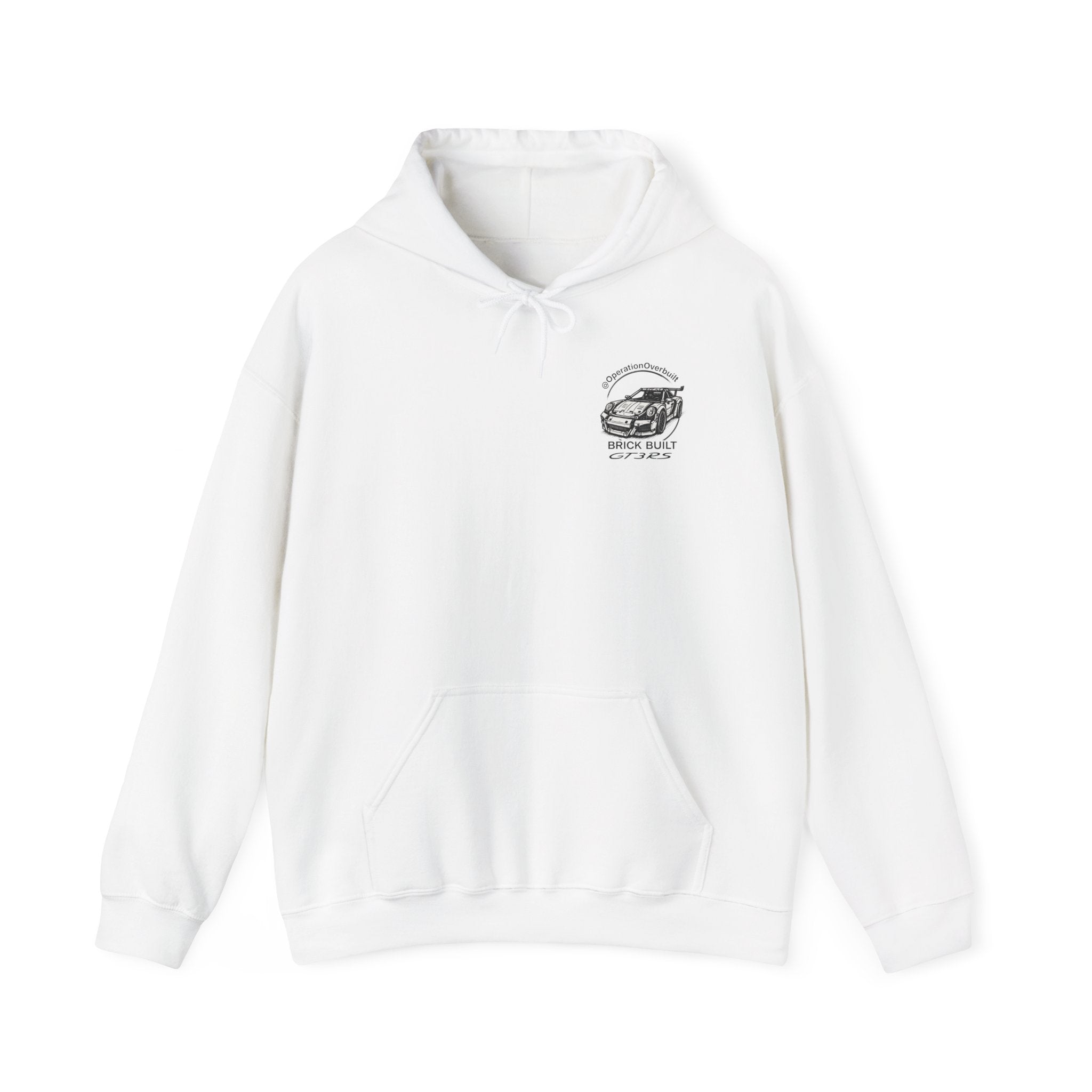 GT3RS Minimal Chest Hoodie – White